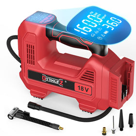 DIYtoolifz 160 PSI cordless tire inflator ready for quick car tire inflation