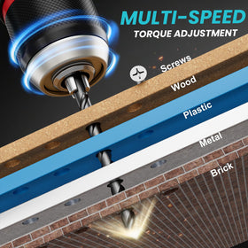 DIYtoolifz brushless motor delivers longer runtime and smoother drilling.