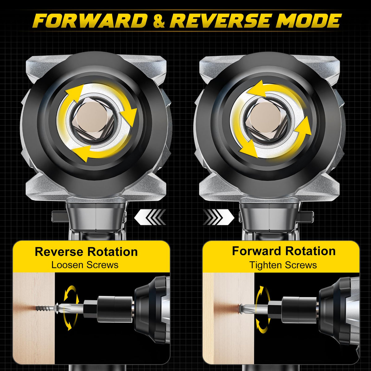 DIYtoolifz brushless motor delivers longer runtime and efficiency.