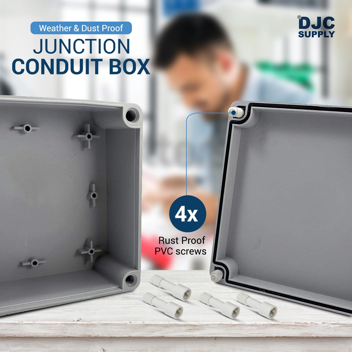 DJC Supply PS plastic construction highlighting lightweight durable material