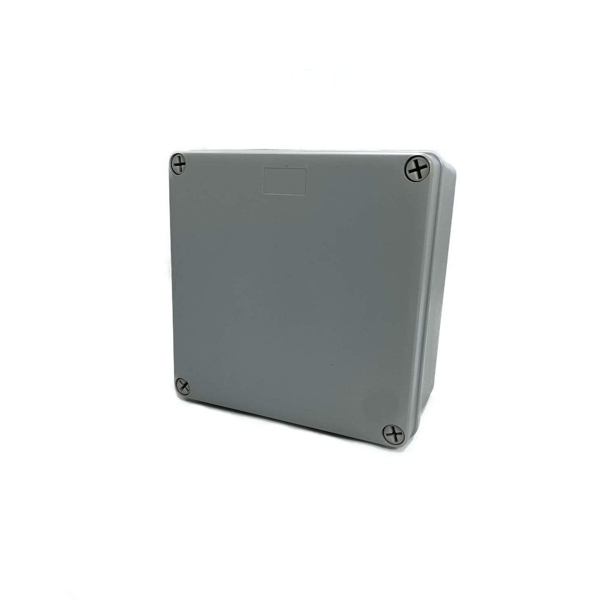 DJC Supply weatherproof junction box front view with IP65 protection for outdoor wiring
