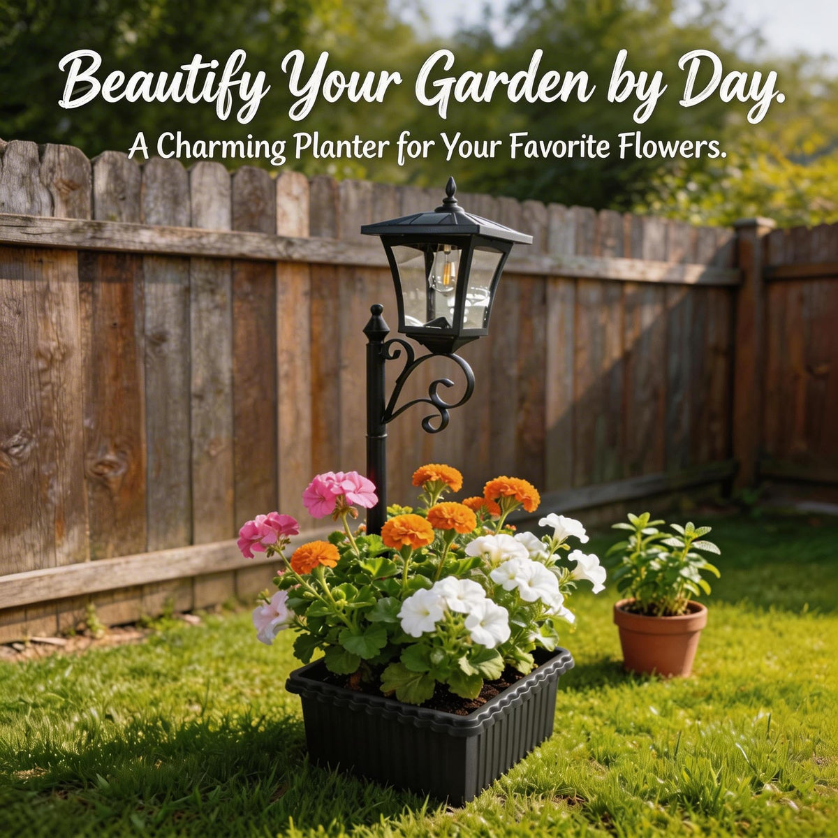 DJGIFI planter-integrated lighting enhances curb appeal and garden decor.
