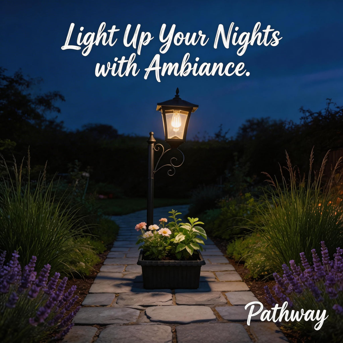 DJGIFI warm white LED lighting powered by solar energy for eco-friendly nights.