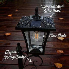 DJGIFI durable garden lamp post ideal for lawn, patio, porch, and path.