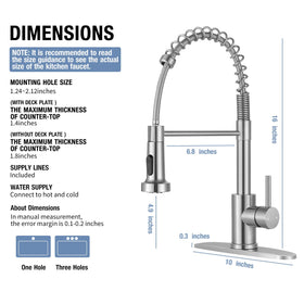 DJS faucet 360-degree swivel nozzle covers the entire sink
