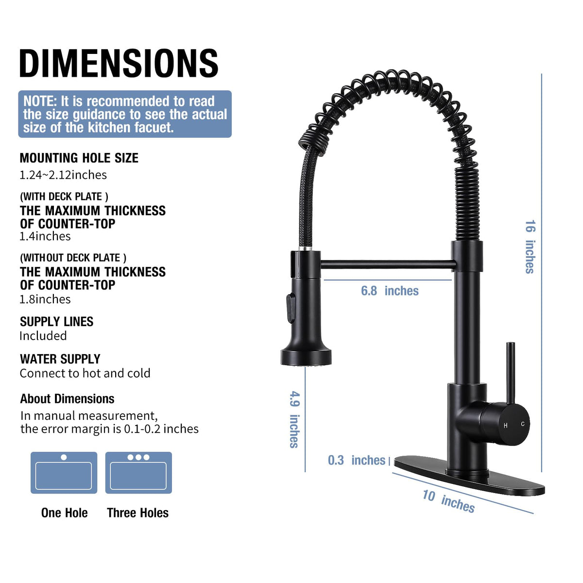DJS solid stainless steel construction offers lasting durability and style.