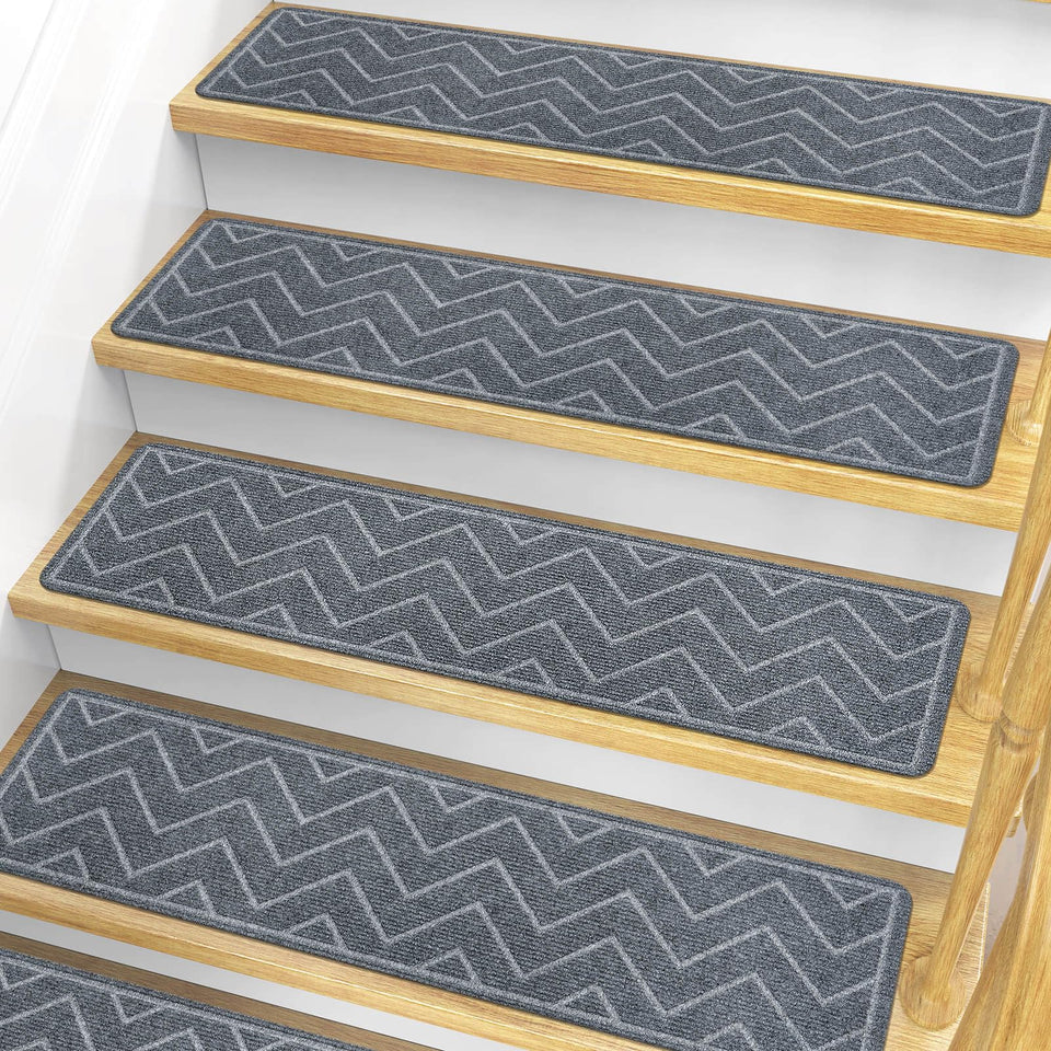 DK177 stair treads on wooden stairs showing quick setup and secure grip