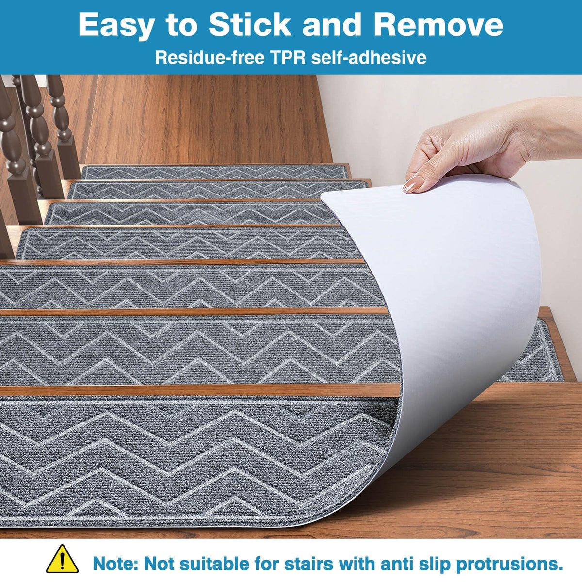 DK177 stair treads soft textured surface delivering barefoot comfort