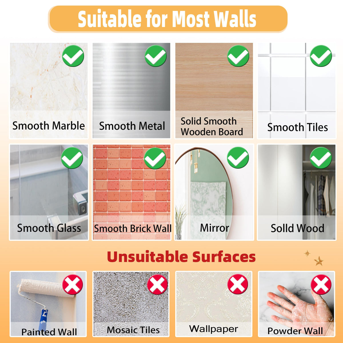 DKHDBD heavy-duty hook works on tiles and metal surfaces