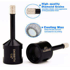 DKIBBITH dense cooling wax inside reduces heat during heavy-duty drilling.