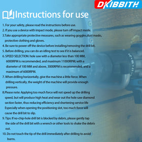 DKIBBITH diamond drill bit storage case for organized tools