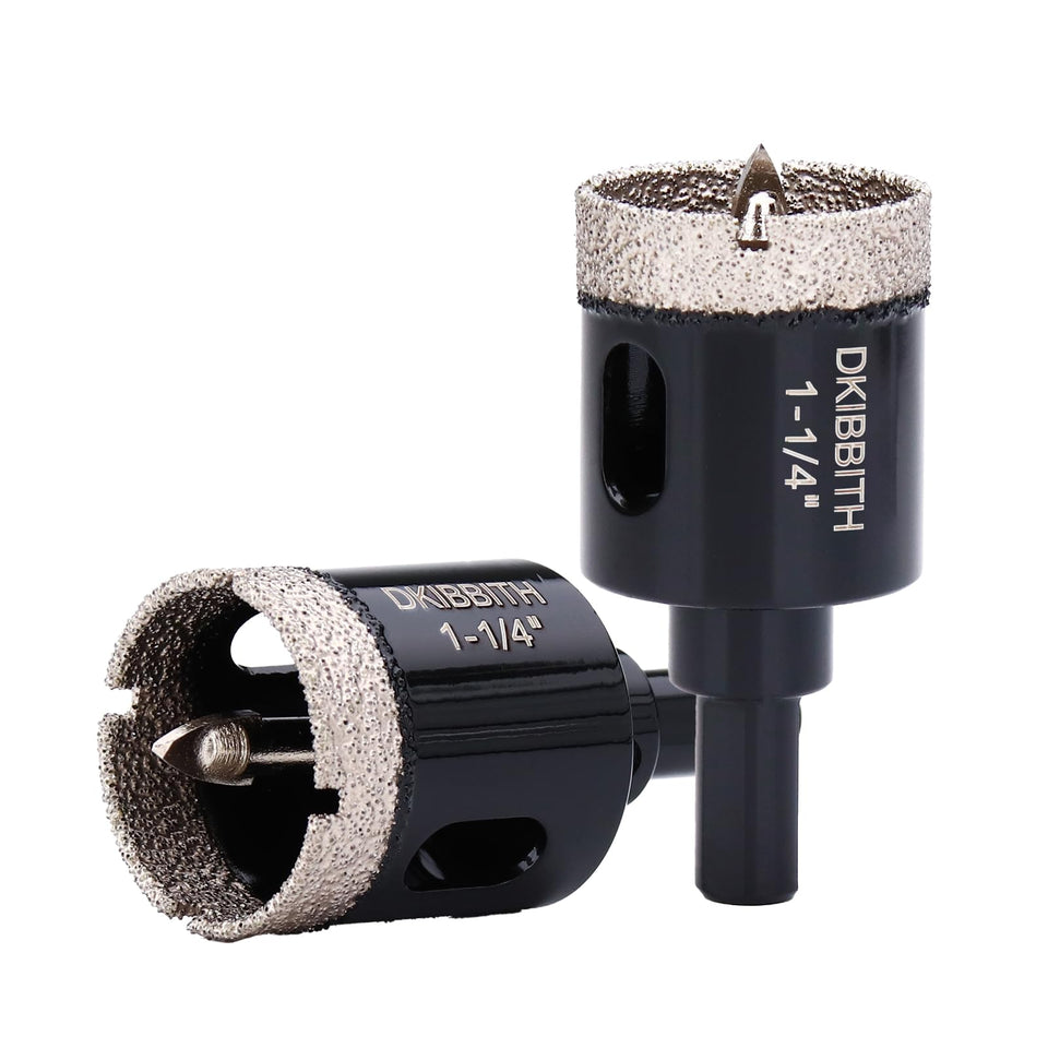 DKIBBITH diamond hole-saw 32mm with pilot drill for precise tile cutting