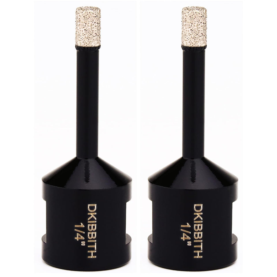 DKIBBITH dry diamond core bit 6mm set enables fast, clean drilling in ceramic tile and stone.