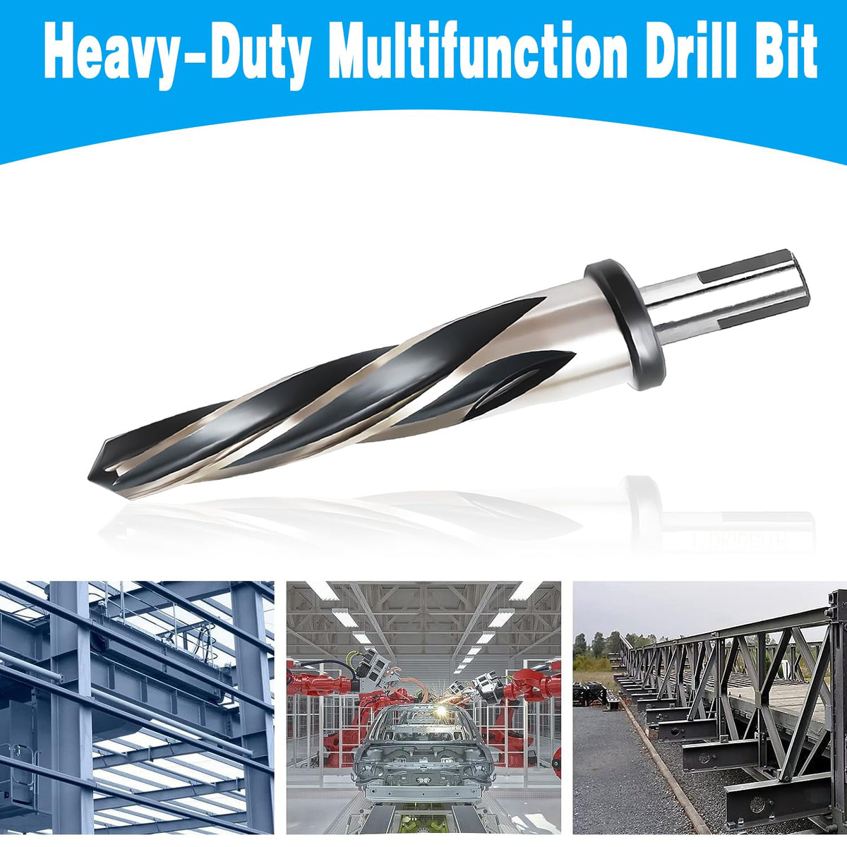 DKIBBITH M2 HSS reamer delivers durable performance on metal and wood.