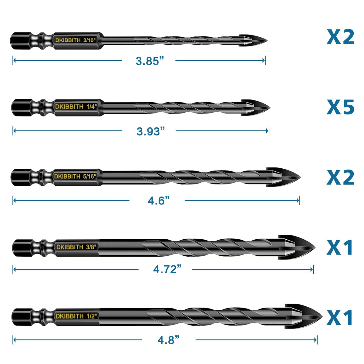 DKIBBITH precision-ground spear-tip for neater starts and reduced wandering.