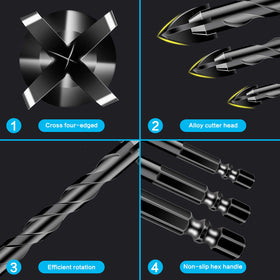 DKIBBITH quick-change hex shank enables fast tool changes.
