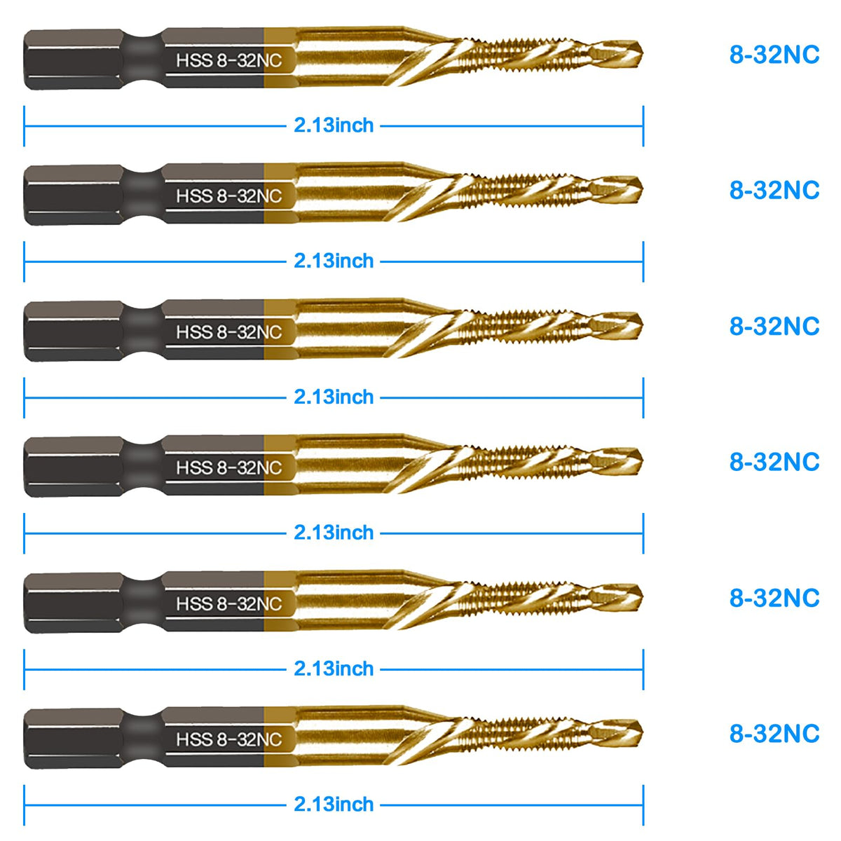 DKIBBITH engraved sizes help you pick the right tap quickly.