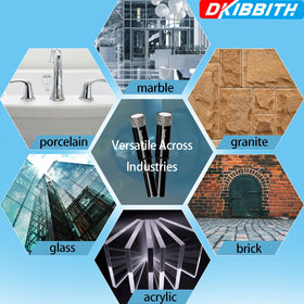 DKIBBITH side flutes remove debris for smooth drilling