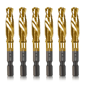 DKIBBITH six-piece drill-tap set for versatile metal and plastic work