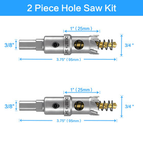 DKIBBITH TCT hole saw teeth close-up highlighting carbide teeth for burr-free holes