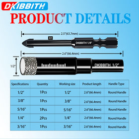 DKIBBITH tile drill bits 3/16 inch designed for clean, precise holes.