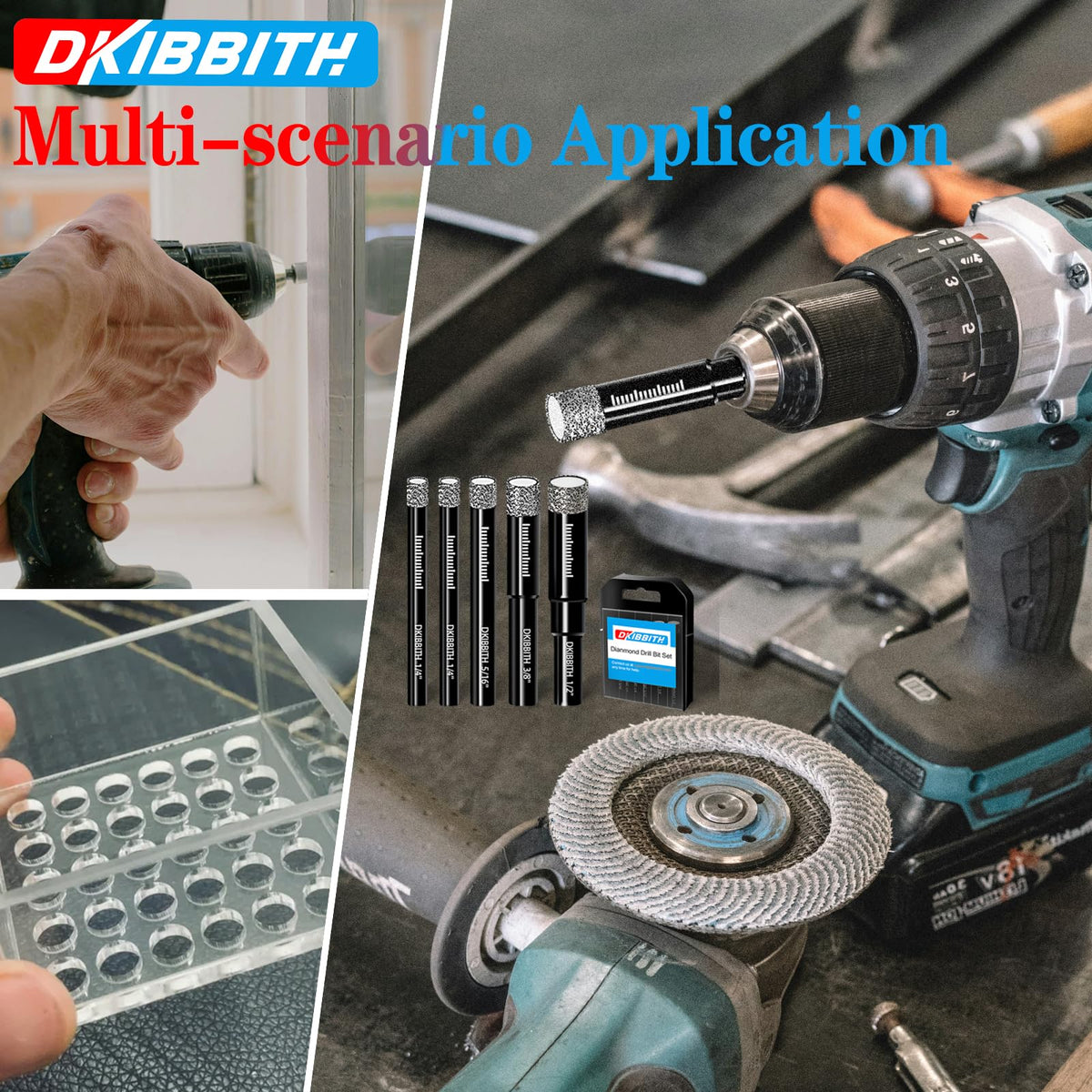 DKIBBITH vacuum brazed diamond technology enables faster debris removal.