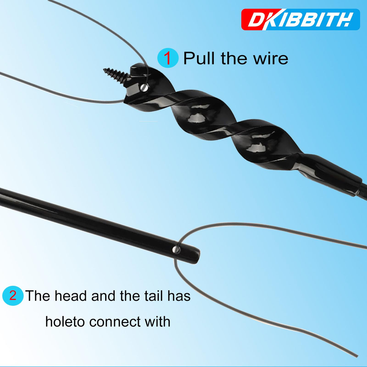 DKIBBITH versatile for walls, ceilings, floors, and outdoor wiring.