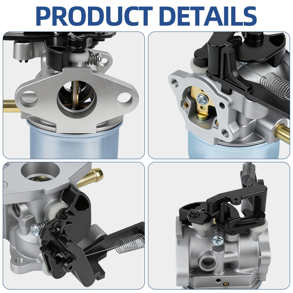 DKIIGAME carburetor assembly closeup shows precise fit and fast installation