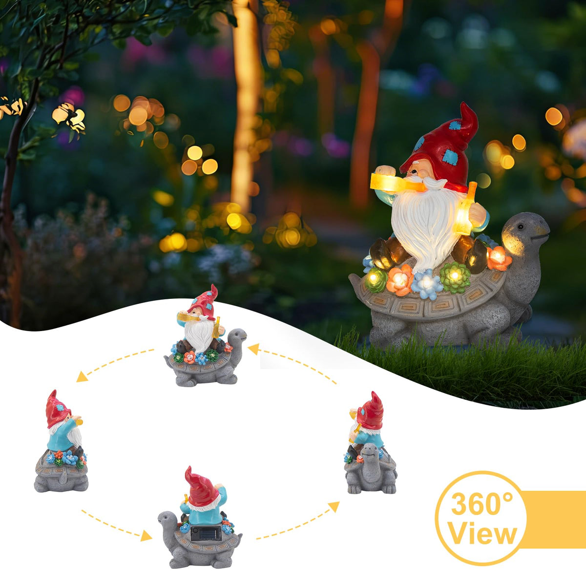 DKJOCKY weatherproof resin decor stands up to sun and rain with lasting appeal.