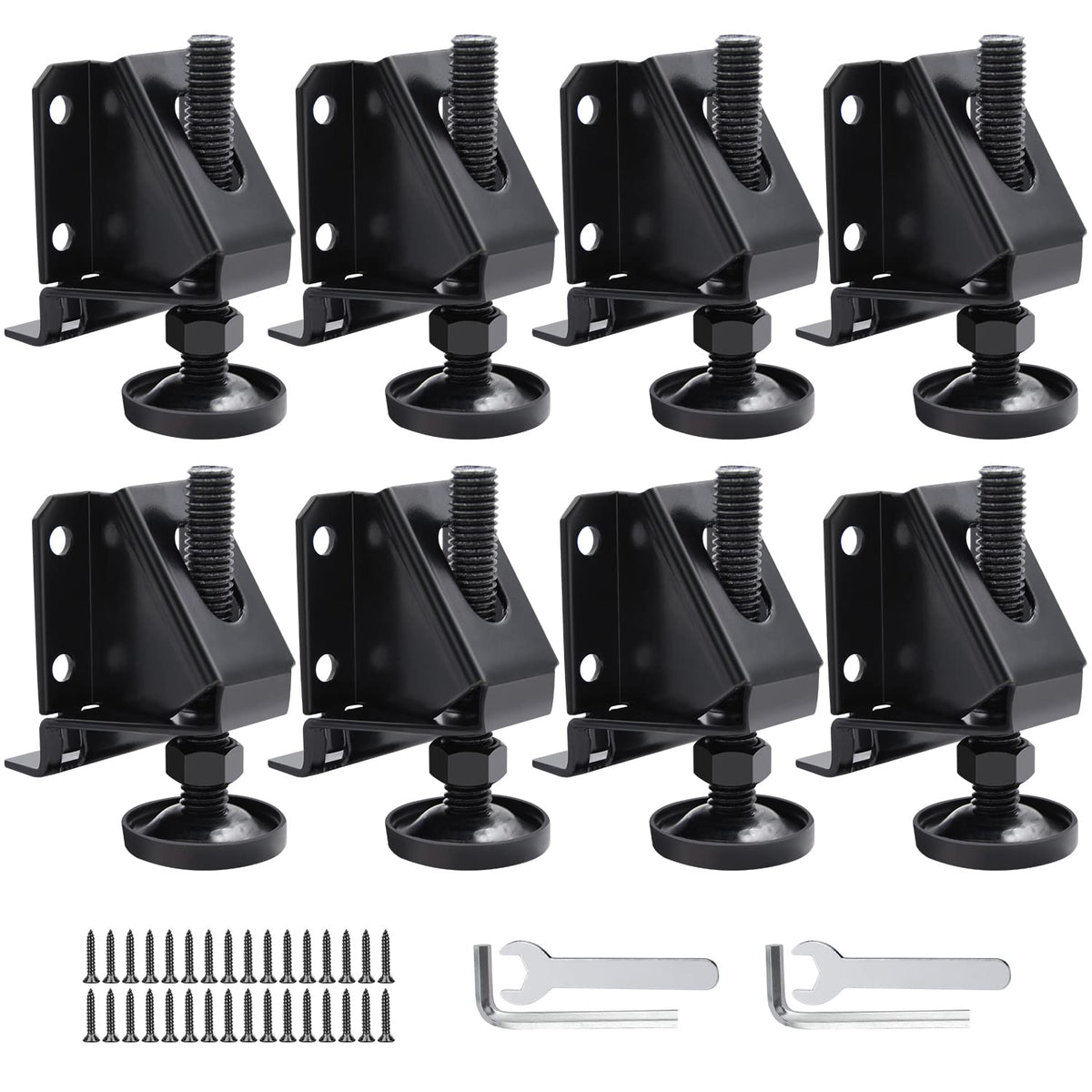 DkOvn leg leveler 8-pack with adjustable height for stable tables