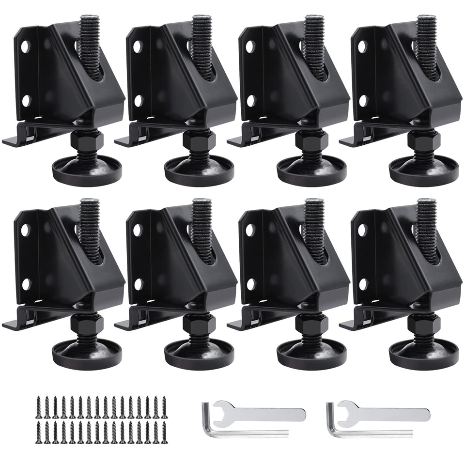 DkOvn leg leveler 8-pack with adjustable height for stable tables