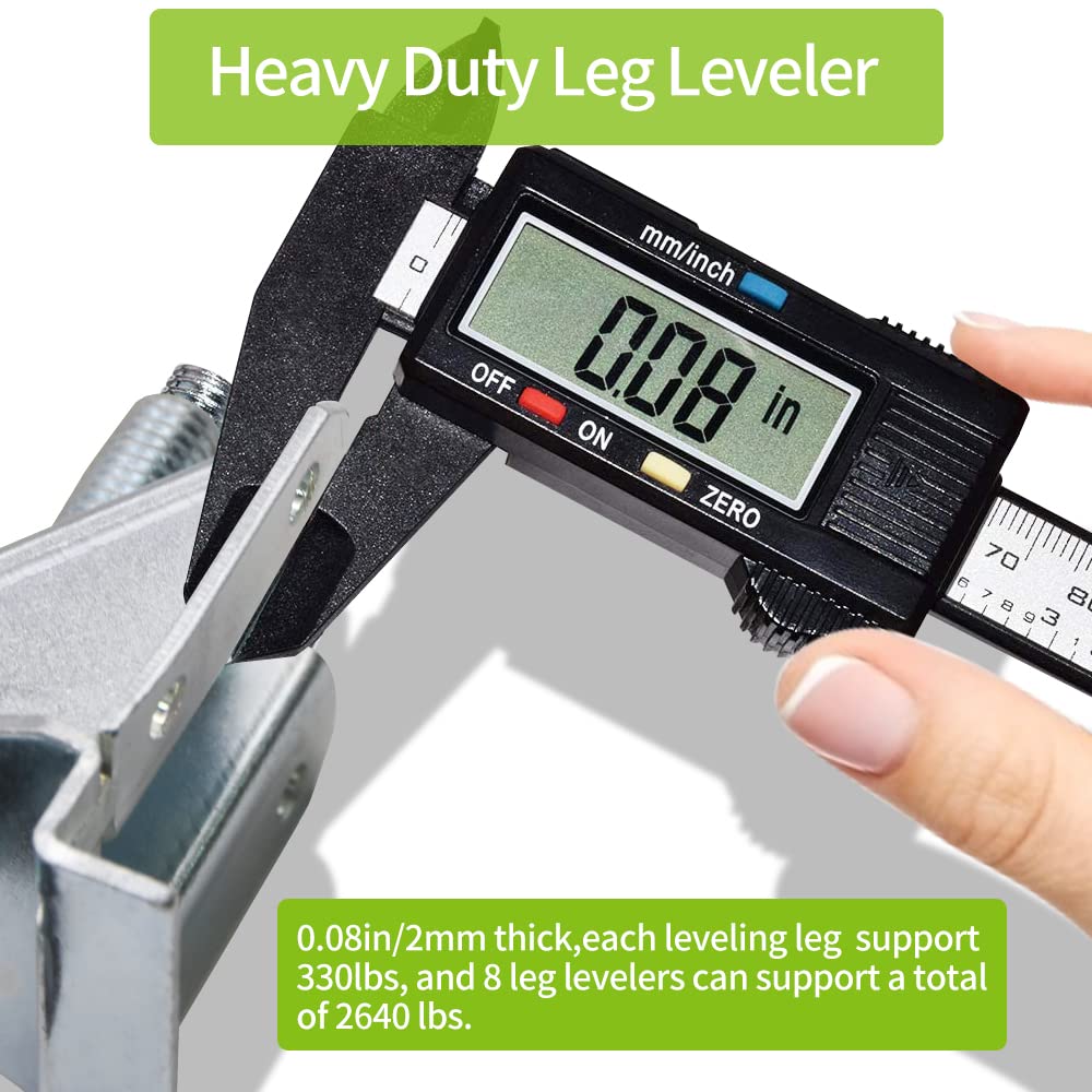 DkOvn nut wrench included for easy height adjustments