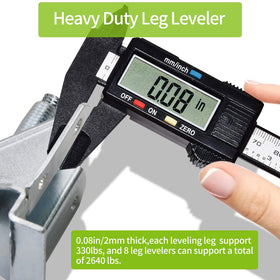 DkOvn nut wrench included for easy height adjustments