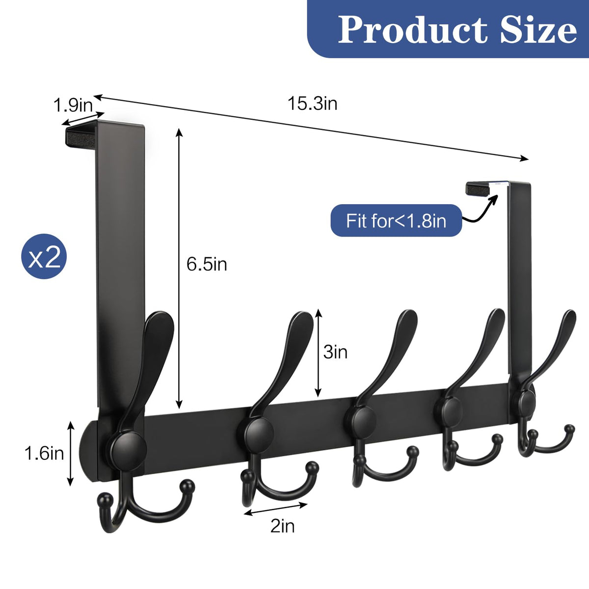 DkOvn hook in bathroom for towels and hats organization.