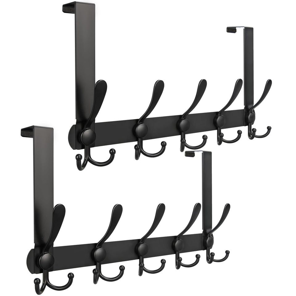 DkOvn over-the-door hook installed on a door top for quick organization.