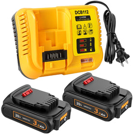 DKSIDKN 2-pack 3000mAh batteries for longer runtimes on DeWalt 20V tools