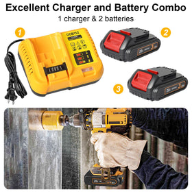DKSIDKN DCB112 charger station for quick, reliable charging of 12-20V Li-ion packs