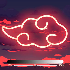 Dleouly Anime Neon Sign red cloud wall-mount for ambient lighting