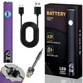 DLIOJHL electric purple soldering pen with LED display showing temperature for precise control
