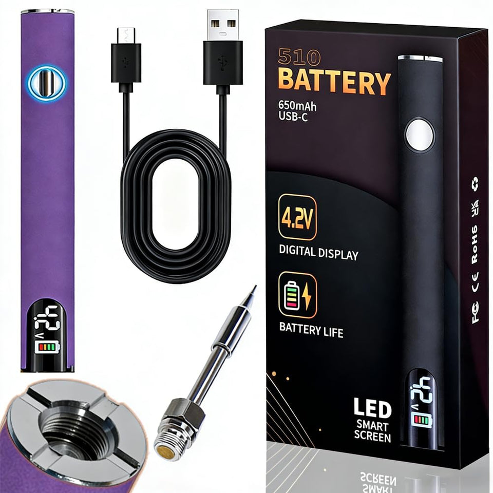 DLIOJHL electric purple soldering pen with LED display showing temperature for precise control