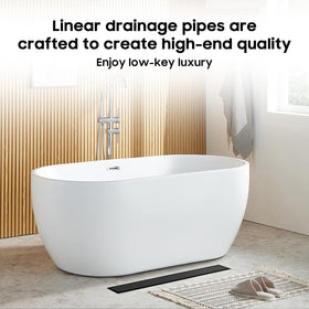 Four color options suit modern bathrooms and renovation projects.