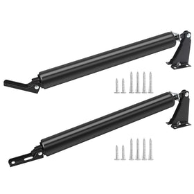 Dluno 2-set black screen door closers pack showing dual closers for storm door installation with reliable closure.