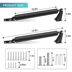 Dluno adjustable-buffer feature enhances closing speed for smooth operation.