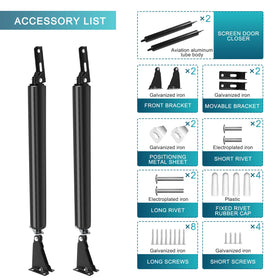Dluno heavy-duty closer suited to light-duty storm and screen doors.