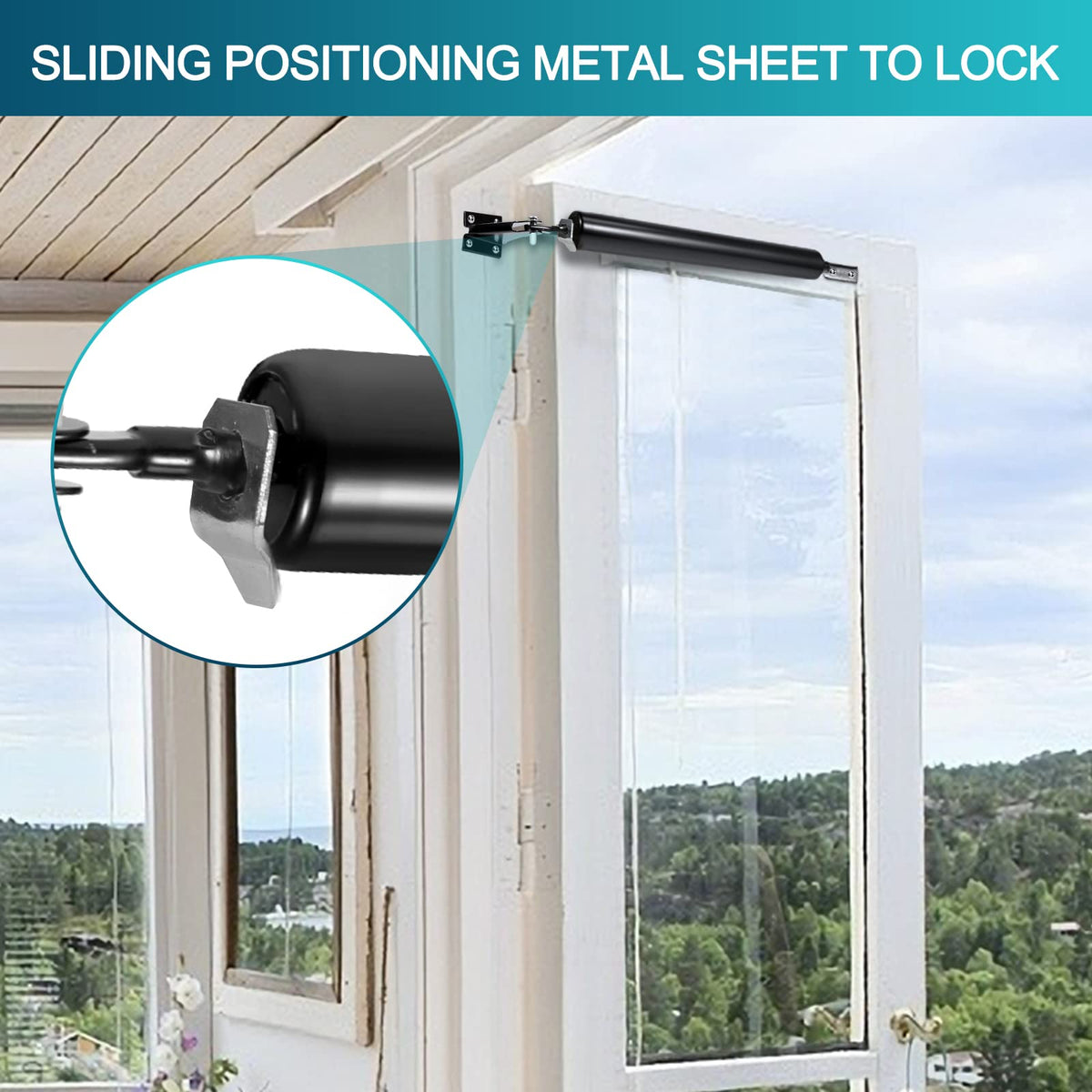 Dluno pneumatic closer supports 90-degree opening for versatile door use.