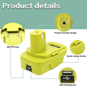 DM18RL built-in USB output provides extra charging capacity.