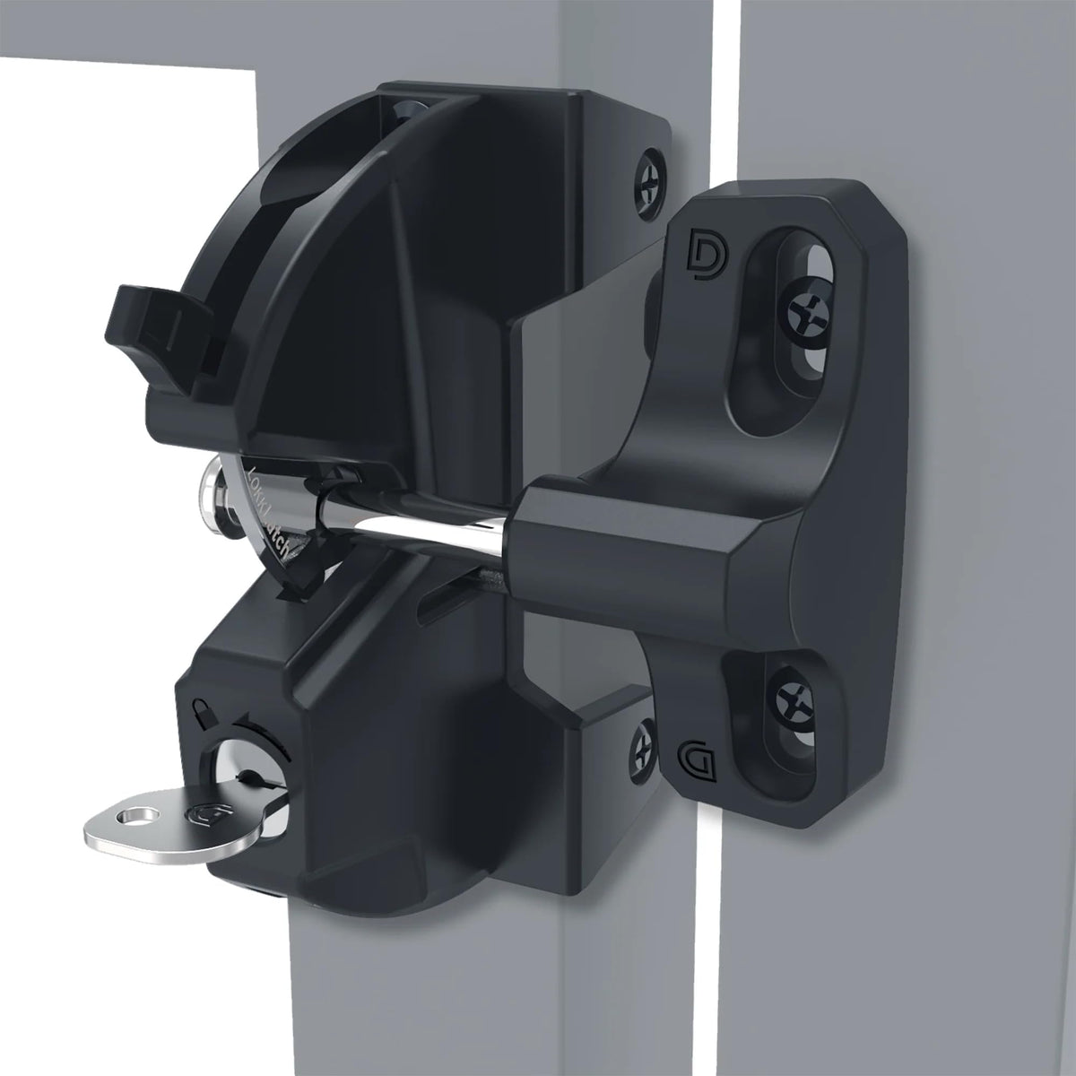 D&D LL3ABL polymer gate hardware resists rust and reduces maintenance