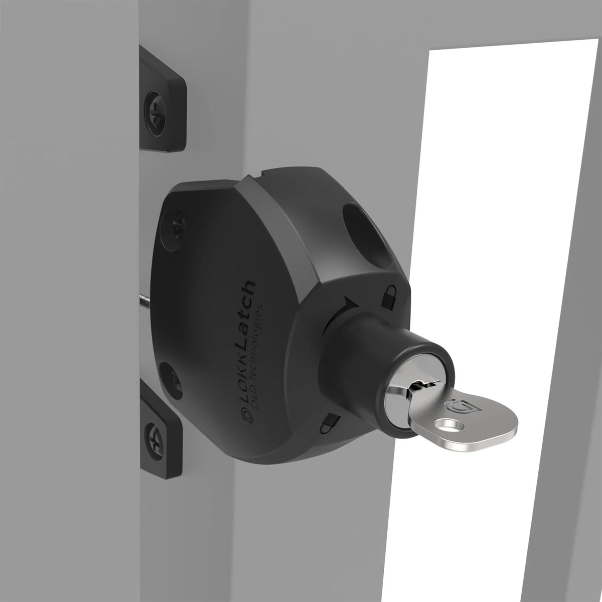 D&D LL3ABL square post fit provides secure mounting on square fence posts