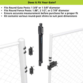 D&D MagnaLatch durable metal and stainless components resist rust and weather.