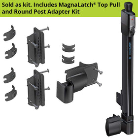 D&D Technologies round post adaptor kit enables secure mounting on round posts.